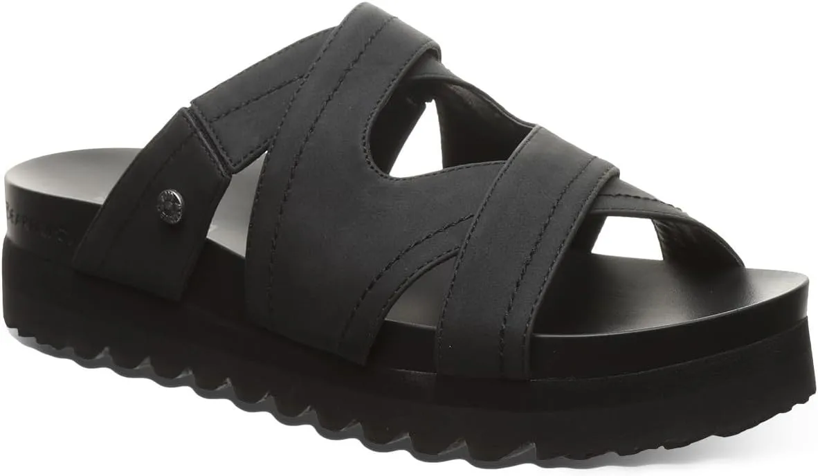 BEARPAW Women's Crux Black Sandal Size 10