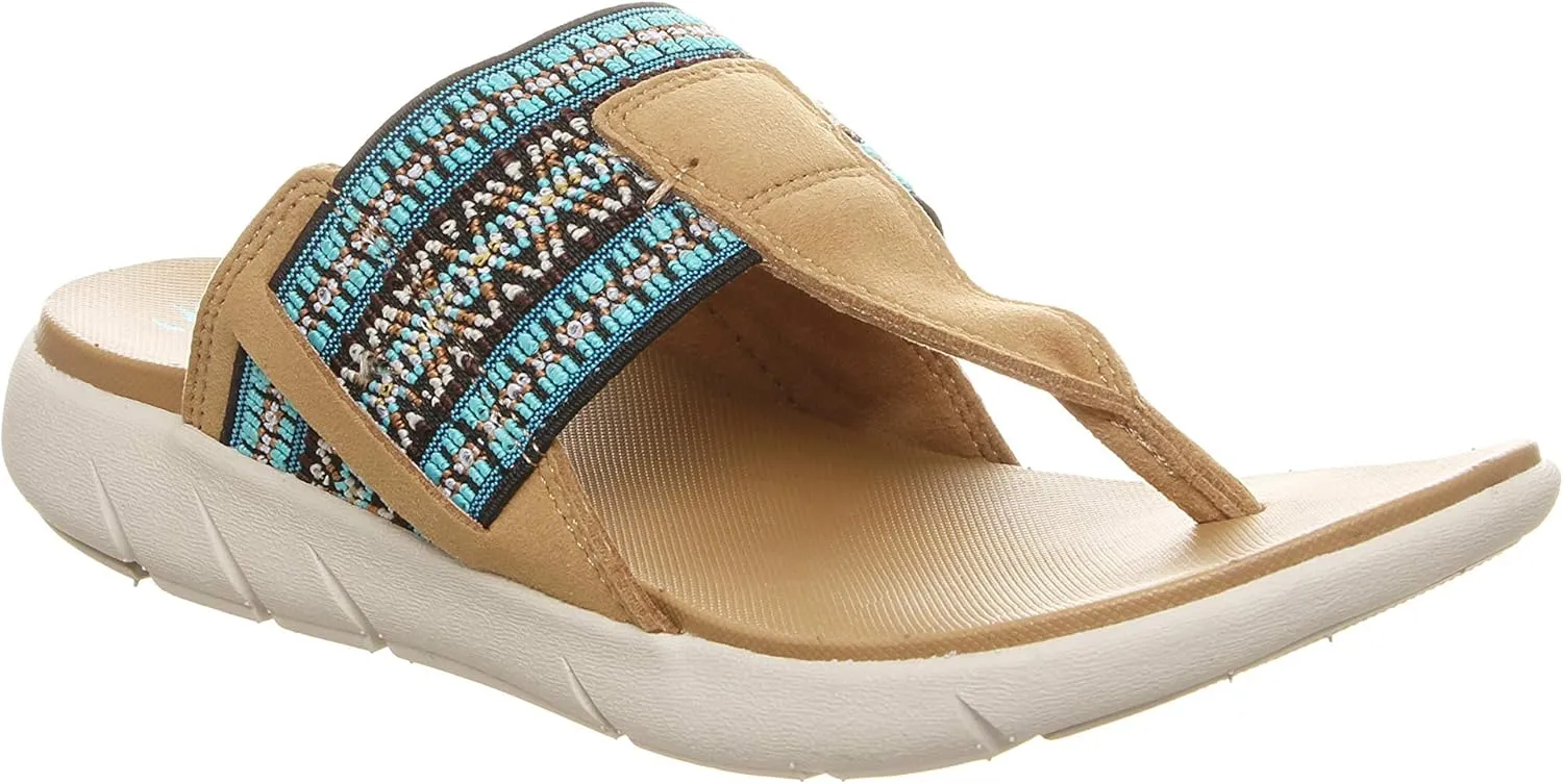 BEARPAW Women's Dakota Multiple Colors | Women's Flip Flop Sandal | Women's Shoe | Comfortable & Lightweight