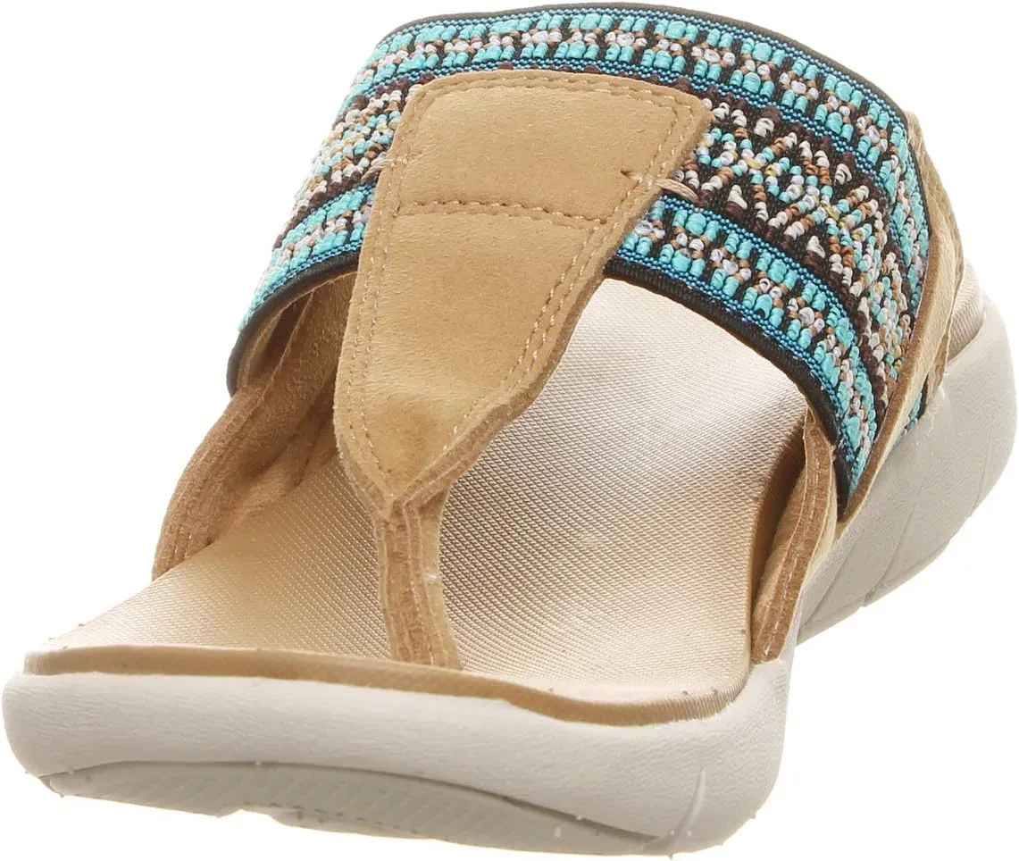 BEARPAW Women's Dakota Multiple Colors | Women's Flip Flop Sandal | Women's Shoe | Comfortable & Lightweight