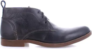 Bed Stu Men's Illiad Leather Chukka Boot, Black, 11.5