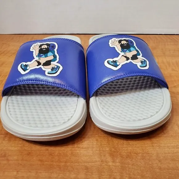 BENASSI JDI PRINT SLIDE 'HIKER CARTOON LIGHT BONE