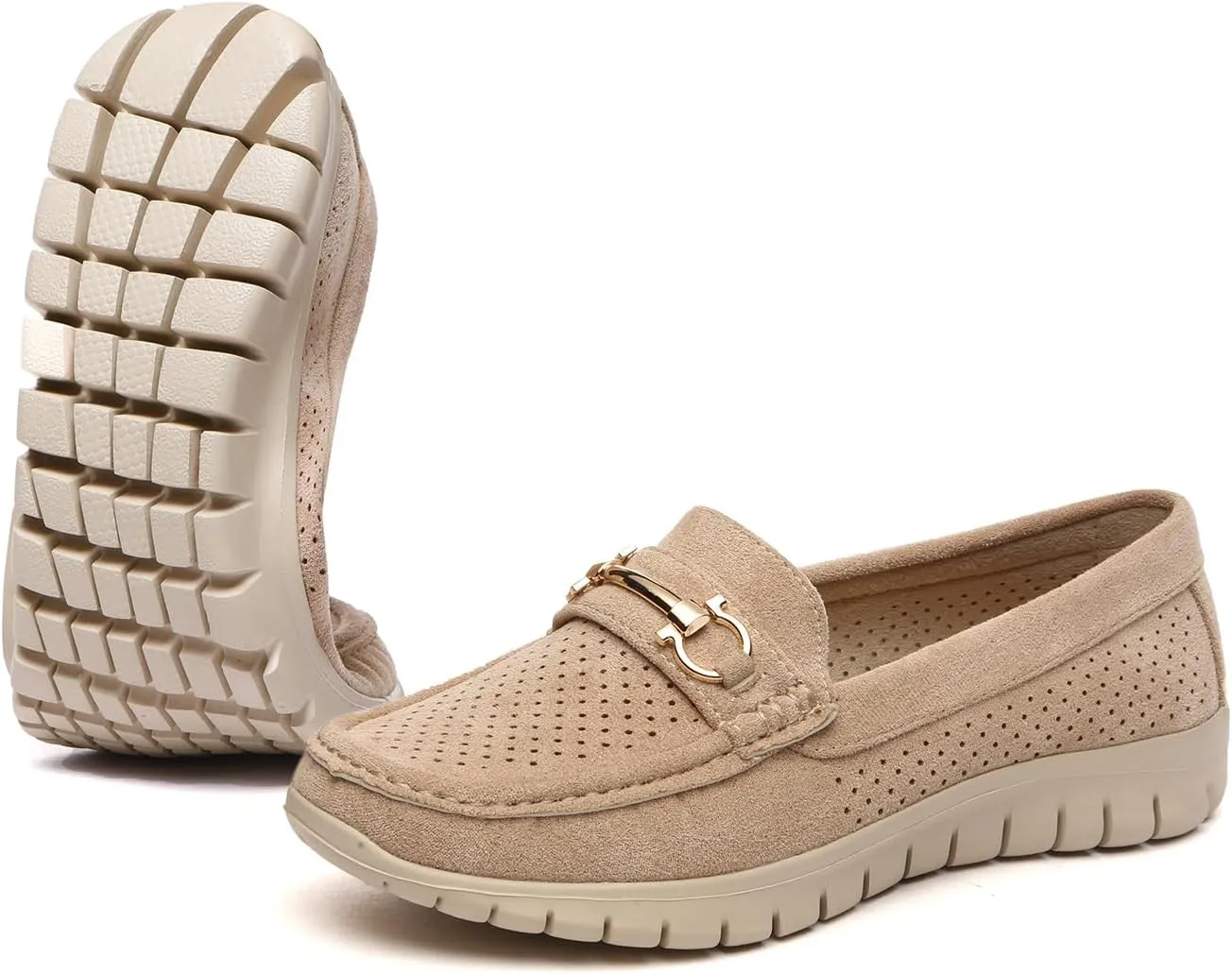 Bernal Loafers for Women Casual Moccasins Women's Comfortable & Lightweight Breathable Slip on Flat Shoes