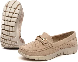 Bernal Loafers for Women Casual Moccasins Women's Comfortable & Lightweight Breathable Slip on Flat Shoes