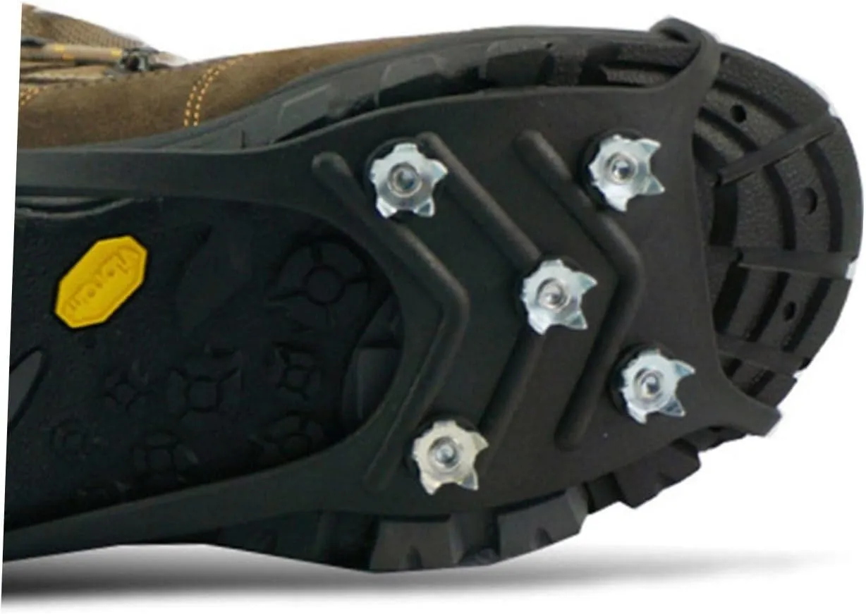 BESPORTBLE Anti-Slip Eight-Tooth Crampons Mountain Claw Shoe Grips Snowshoes Winter Anti-Slip Crampons Climbing