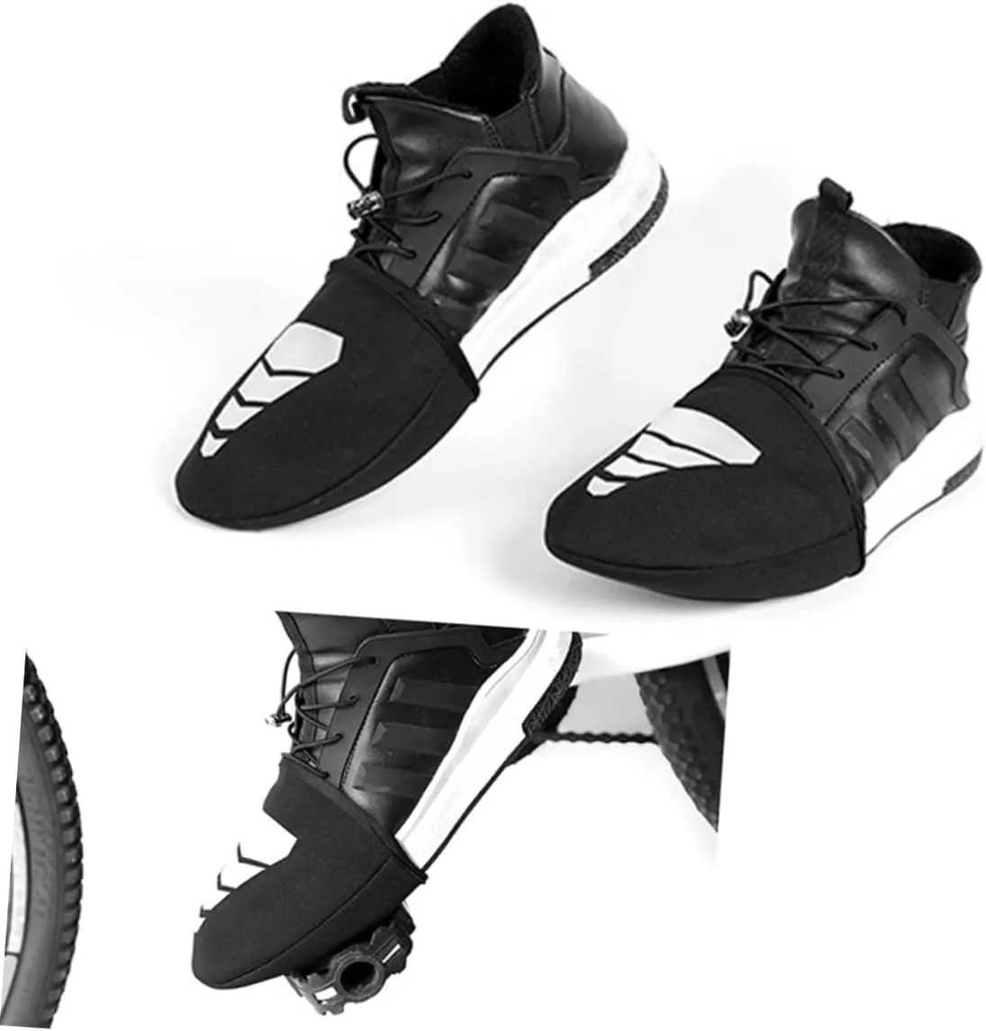BESPORTBLE Wateproof Overshoes Bike Front Rack Front Bike Basket Bike Pannier Seat Cycle Shoe Covers Thermal Toe