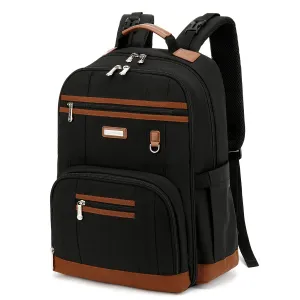 BILLITON MSHI Diaper Bag Backpack for Women Large Capacity Waterproof -Multifunctional with Insulated Pockets for Baby Girl Boy, Unisex Maternity Travel Bag-Flowers Beige