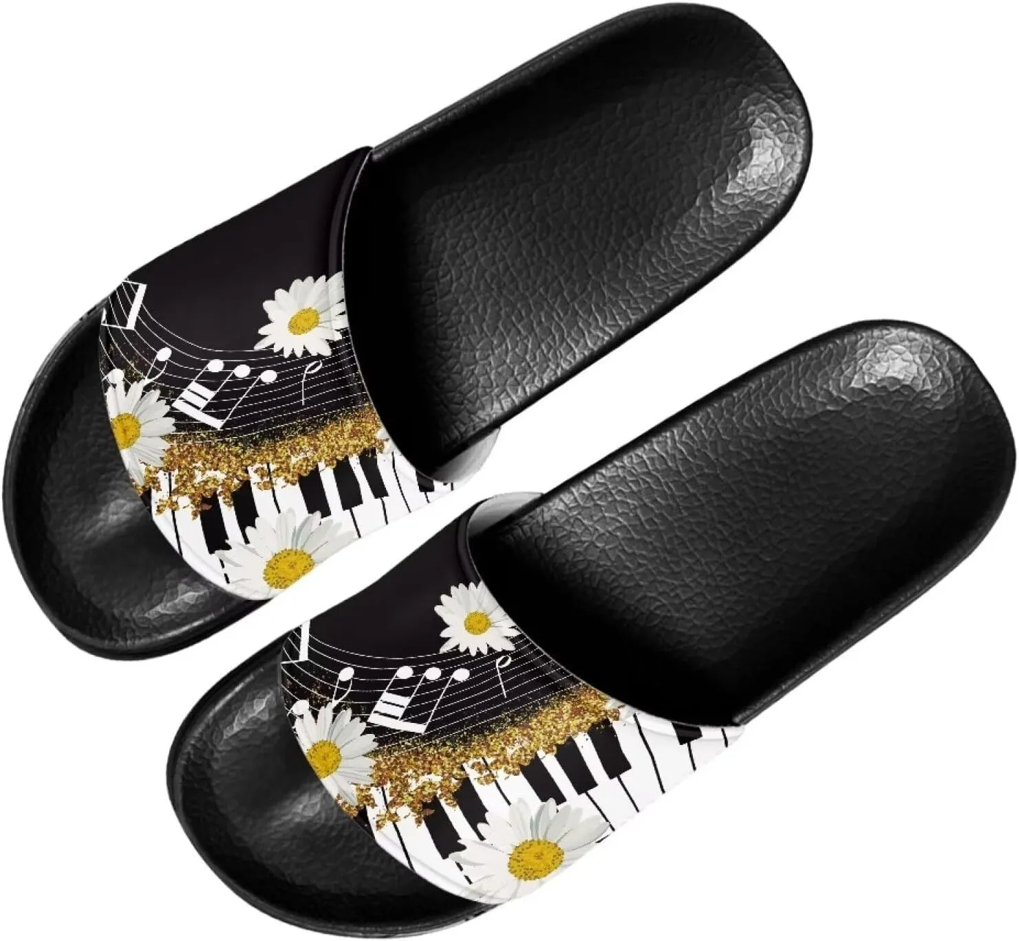 Binienty Womens Mens Fashion Slide Sandals Non Slip Summer Slippers for Bathroom, Indoor Home, Pool, Beach