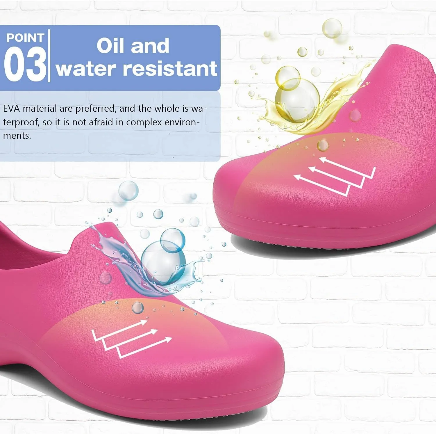 Black Garden Shoes for Women - Professional Oil Water Resistant Nursing Chef Shoes，Non-Slip Safety Working Shoes for Kitchen Garden Hospital