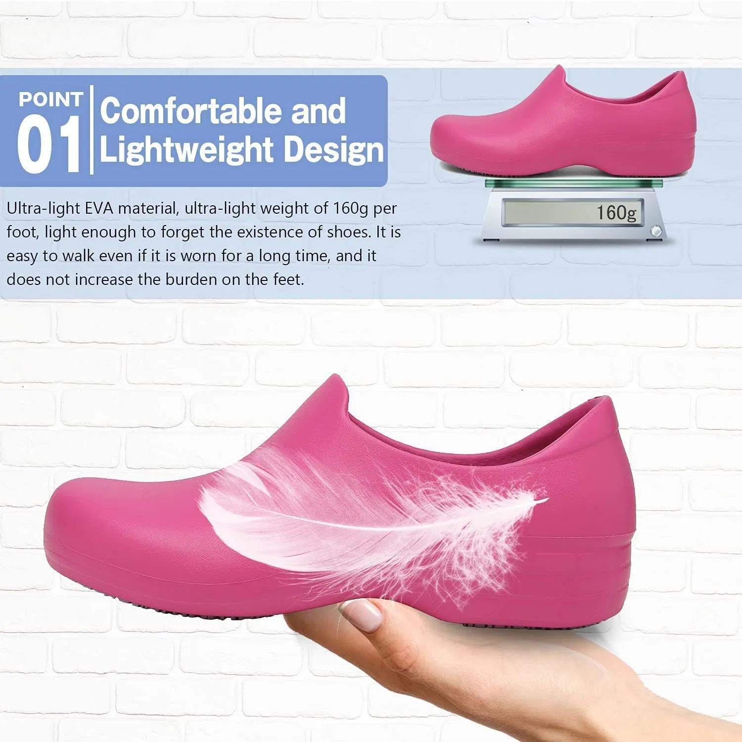 Black Garden Shoes for Women - Professional Oil Water Resistant Nursing Chef Shoes，Non-Slip Safety Working Shoes for Kitchen Garden Hospital