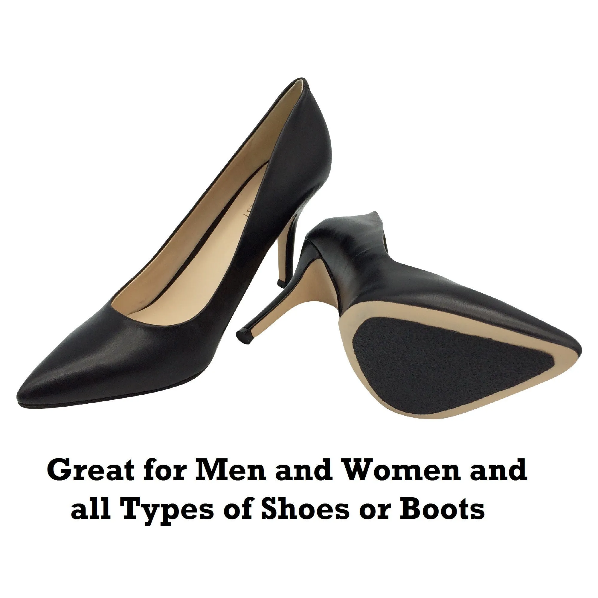 Black Non-Slip Non-Skid Shoe Treads. NEW & IMPROVED