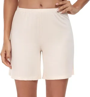 Bloomers Shorts for Women Pettipants for Under Dresses Flat Edge Culottes Slip Shorts