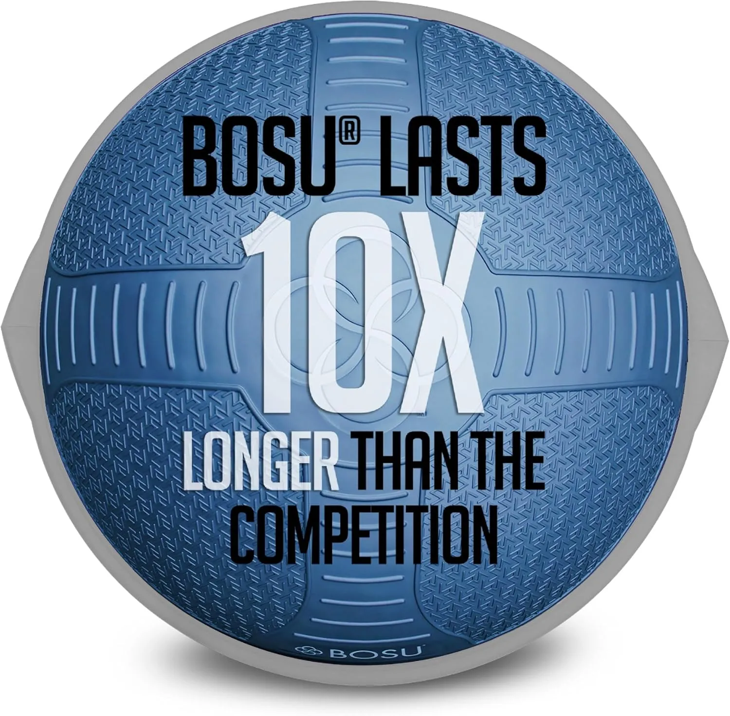 BOSU NexGen 25IN Home Fitness Exercise Gym Strength Flexibility Balance Trainer with Rubberized Non Skid Surface and Hand Air Pump