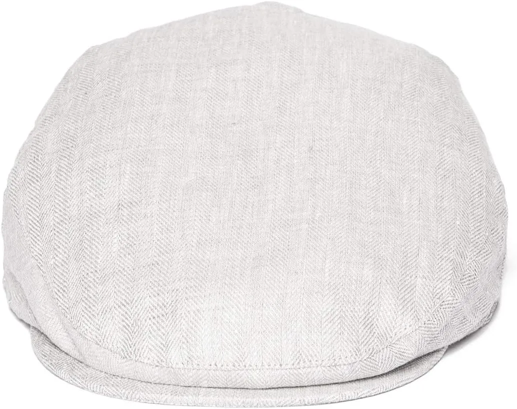 BOTVELA Men Linen Flat Ivy Breathable Summer Newsboy Hat