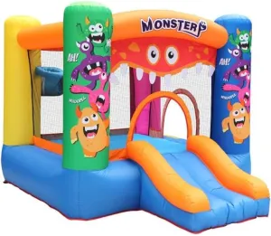 Bouncy Castles Inflatable Castle Large Slide Outdoor Amusement Equipment Water Inflatable Children's Playground (Orange 295x270x195cm)