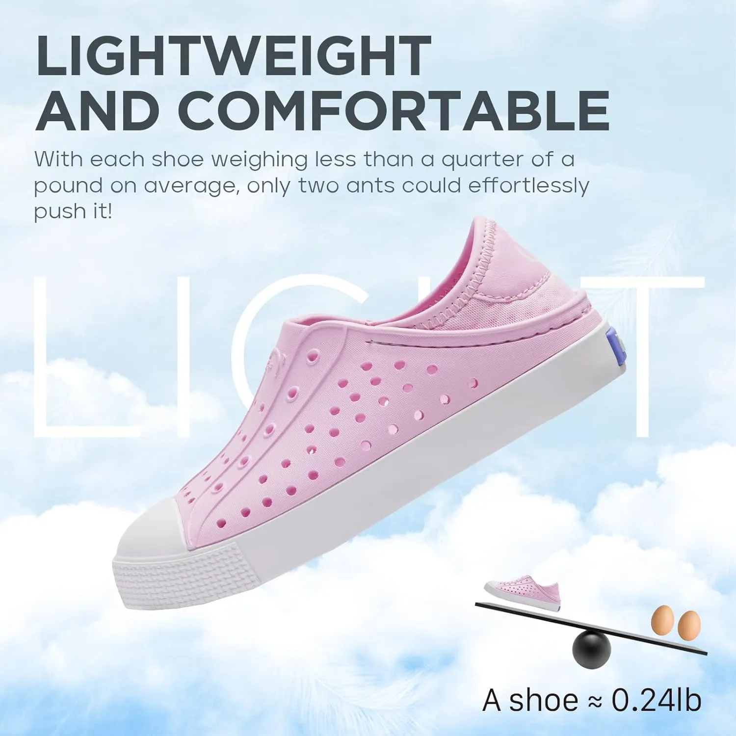 Boys and Girls Lightweight Slip On Sneaker Water Sandals