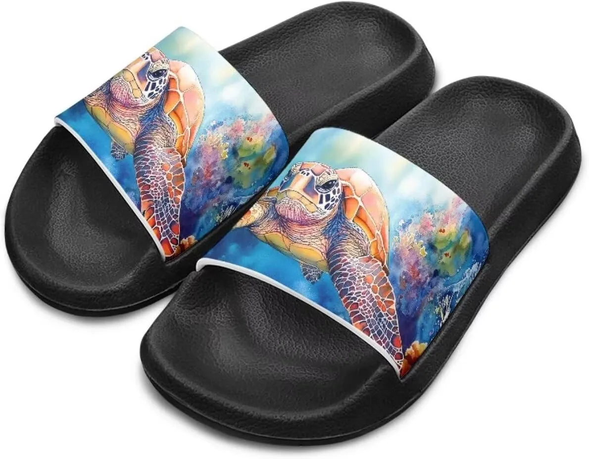 Boys Girls Slide Sandals Comfort Beach Pool Shower Slippers Indoor Outdoor Little Kid/Big Kid