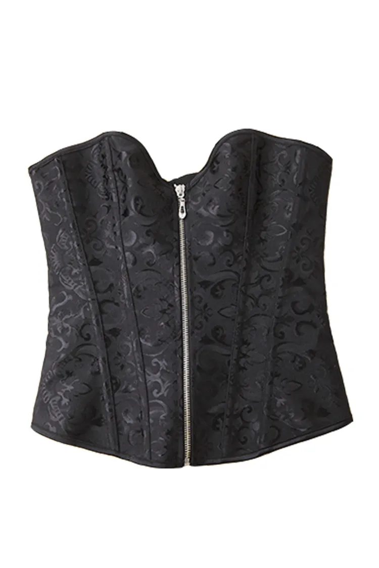 Bride Waist Training Corset Steel Boned Bustier Black White