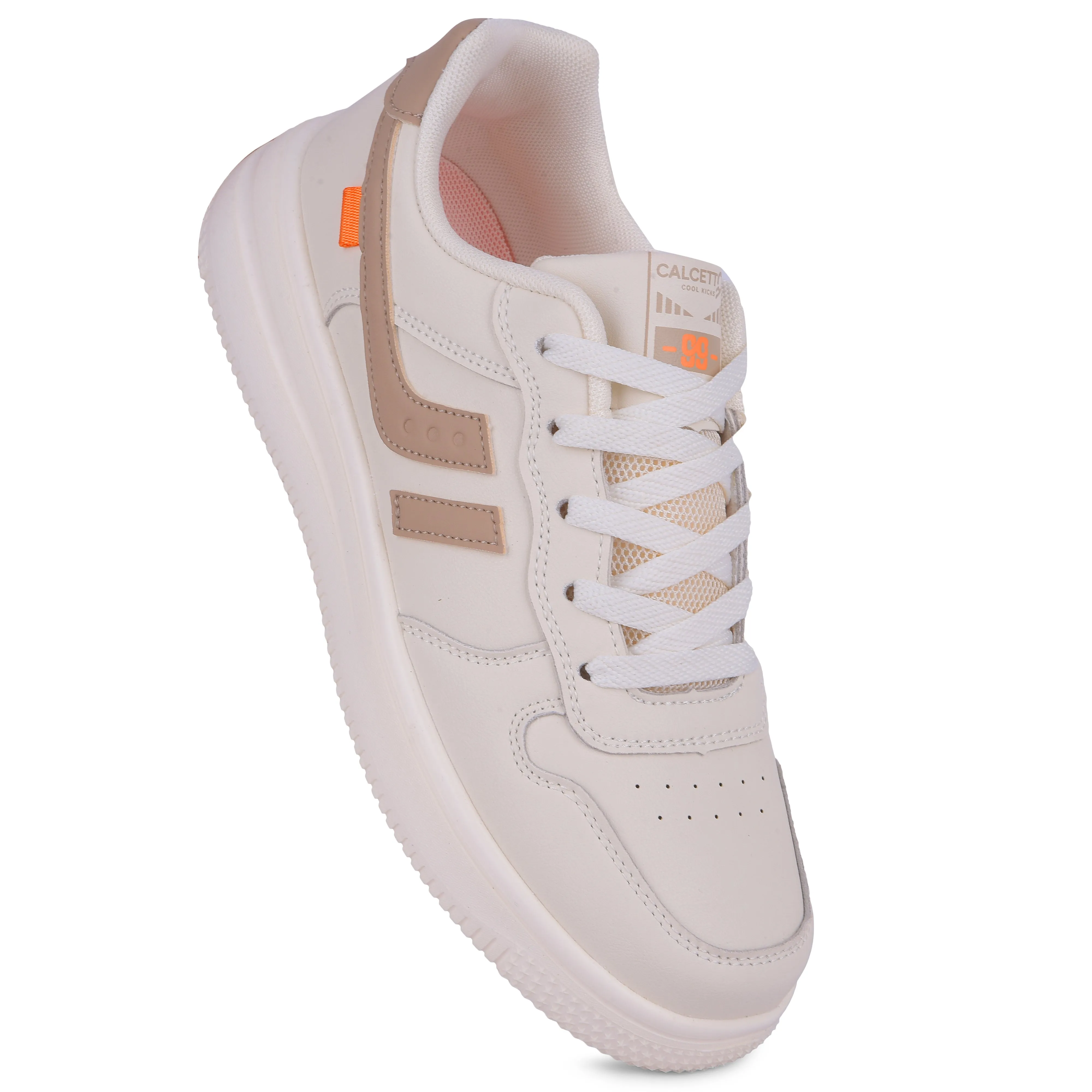Calcetto Lightweight Casual Men'S Sneakers Shoes CLT-2027 Beige