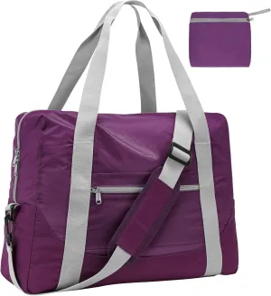 Cambond Personal Item Travel Bag - 30L Spirit Airlines Personal Item - 18x14x8 for 1-3 Day Short Trips, Lightweight Compact Underseat Foldable Travel Duffel Carry On Bag with Shoulder Strap