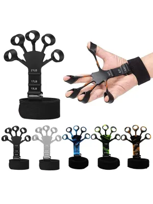 Camouflage Finger Trainer Silicone Hand Strength Training Gripper Resistance Bands Fitness Basketball Exerciser Equipment 2023
