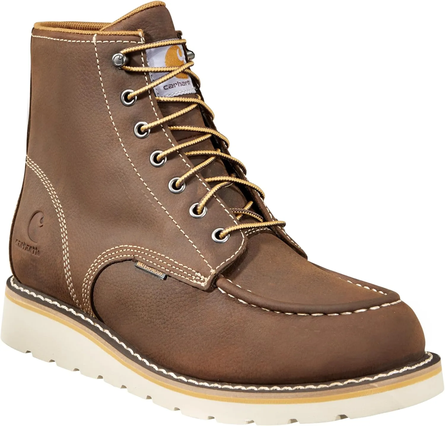 Carhartt Men's Waterproof 6" Moc Steel Toe Wedge Work Boot