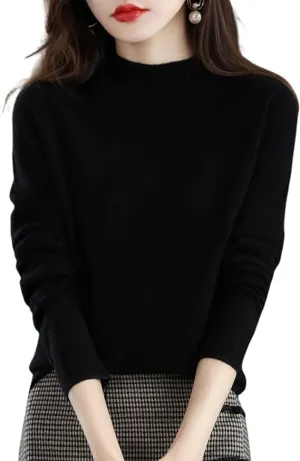 Cashmere Sweaters for Women,Fall Sweaters for Women 2024 Trendy,Long Sleeve Crew Neck Plus Size Dressy Casual Sweaters