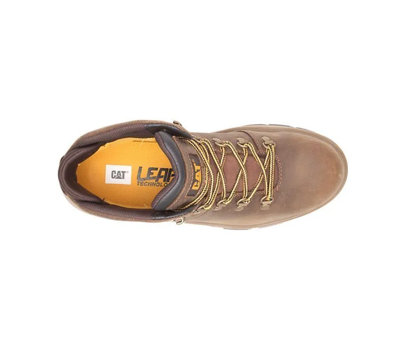 Caterpillar Men's Exposition Hiker Waterproof Soft Toe Work Boot Pyramid Leather
