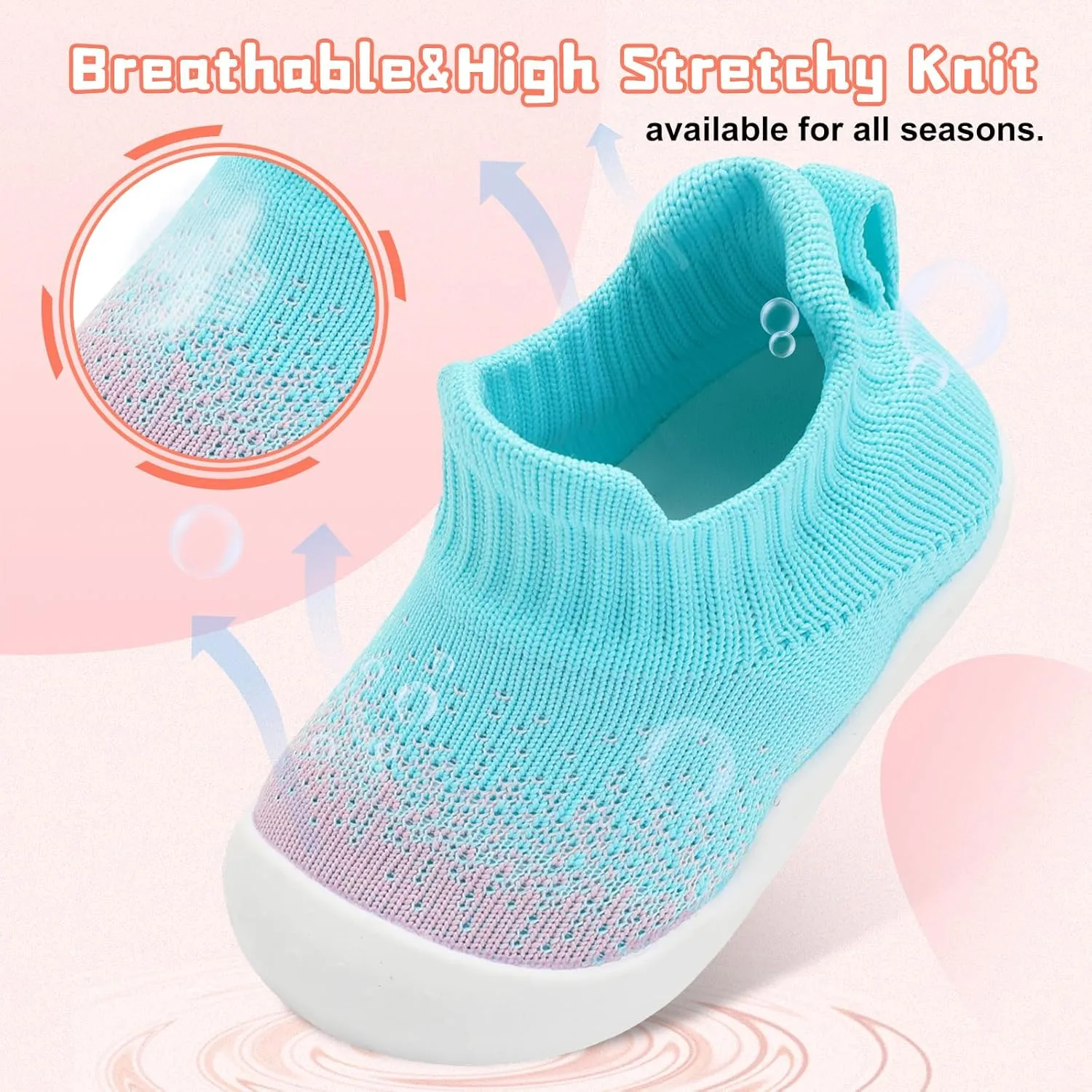 Centipede Demon Baby Shoes Baby Boys Girls Sock Shoes Breathable Infants Toddlers Slippers Indoor Outdoor Boots First Walking Shoe Slip On Sneakers Non Slip with Soft Rubber Soles
