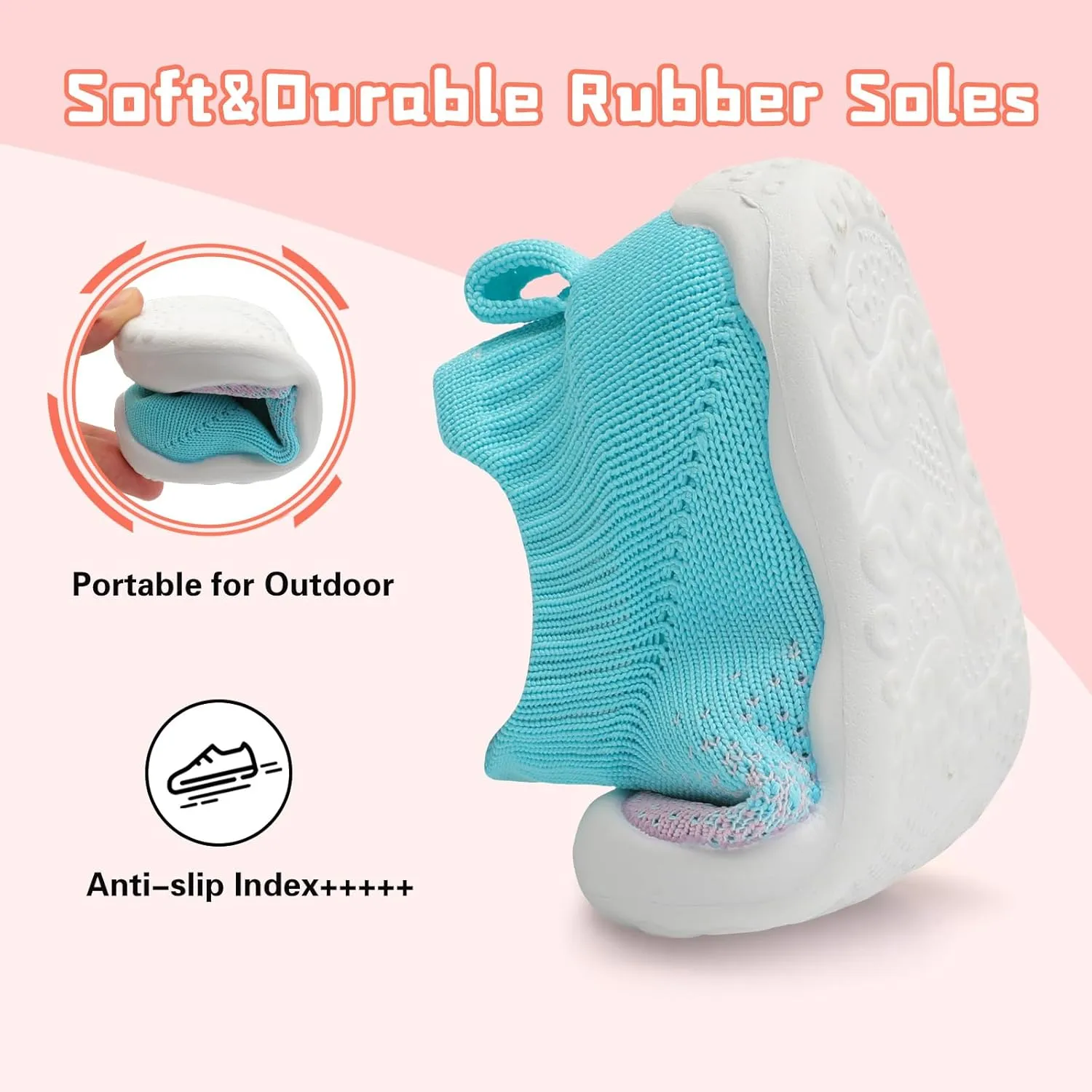 Centipede Demon Baby Shoes Baby Boys Girls Sock Shoes Breathable Infants Toddlers Slippers Indoor Outdoor Boots First Walking Shoe Slip On Sneakers Non Slip with Soft Rubber Soles