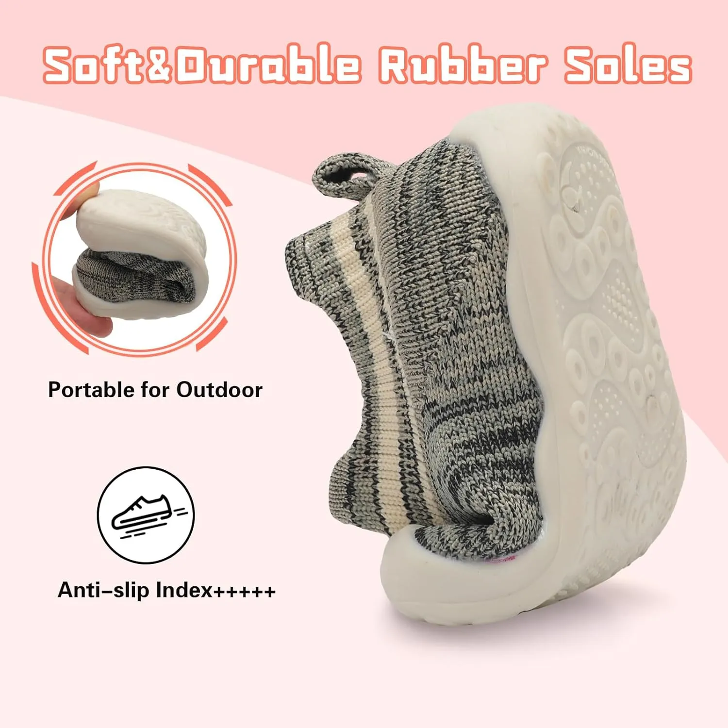 Centipede Demon Baby Shoes Baby Boys Girls Sock Shoes Breathable Infants Toddlers Slippers Indoor Outdoor Boots First Walking Shoe Slip On Sneakers Non Slip with Soft Rubber Soles