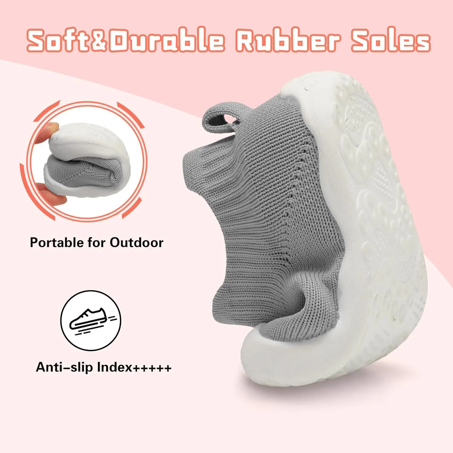 Centipede Demon Baby Shoes Baby Boys Girls Sock Shoes Breathable Infants Toddlers Slippers Indoor Outdoor Boots First Walking Shoe Slip On Sneakers Non Slip with Soft Rubber Soles