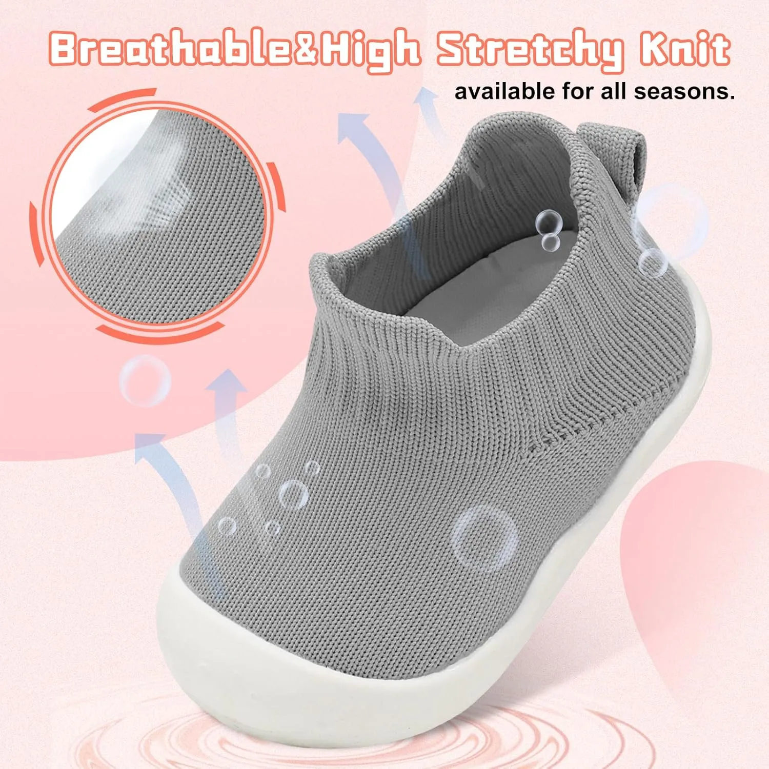Centipede Demon Baby Shoes Baby Boys Girls Sock Shoes Breathable Infants Toddlers Slippers Indoor Outdoor Boots First Walking Shoe Slip On Sneakers Non Slip with Soft Rubber Soles
