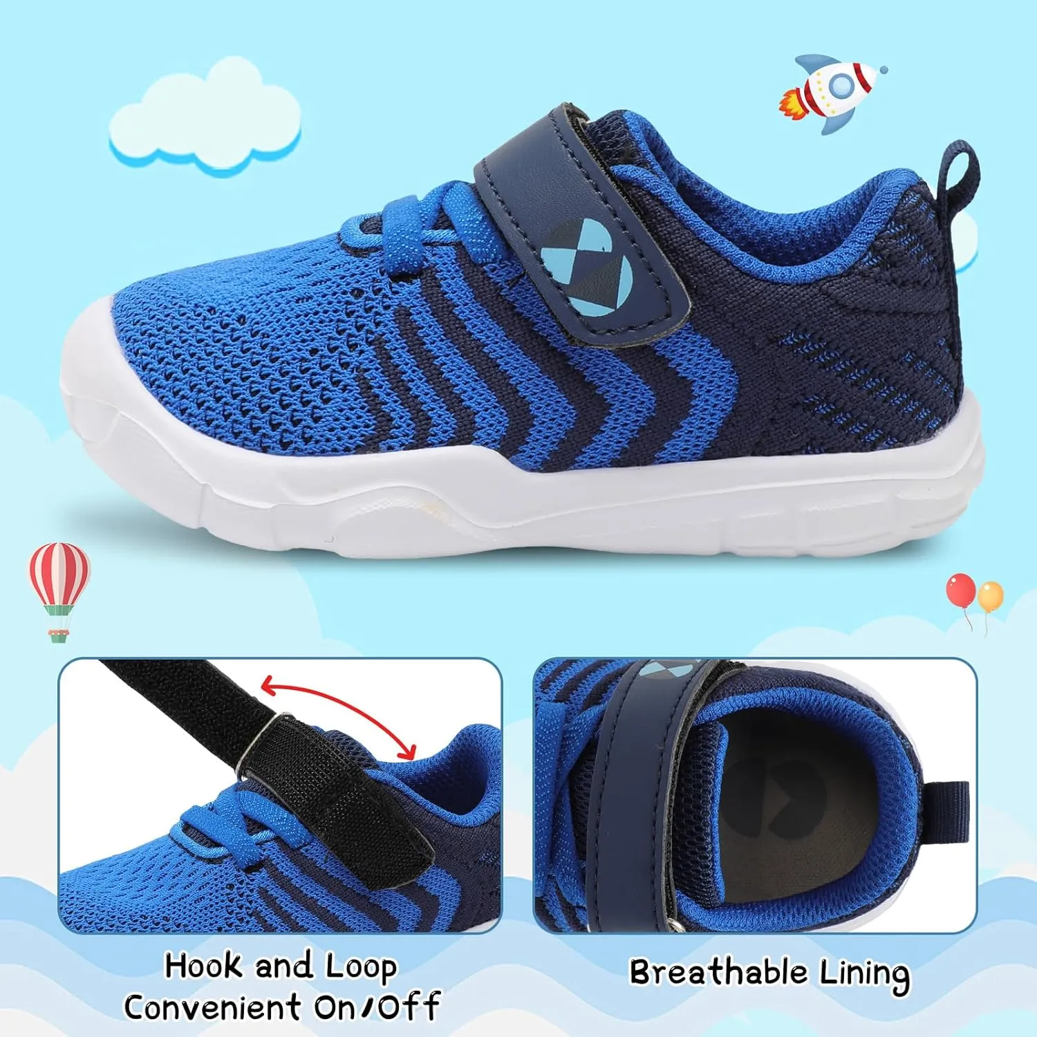 Centipede Demon Toddler Shoes Boys Girls Breathable Sneakers Kids Barefoot Shoes Lightweight Walking Running Shoe Outdoor Athletic Tennis Shoe