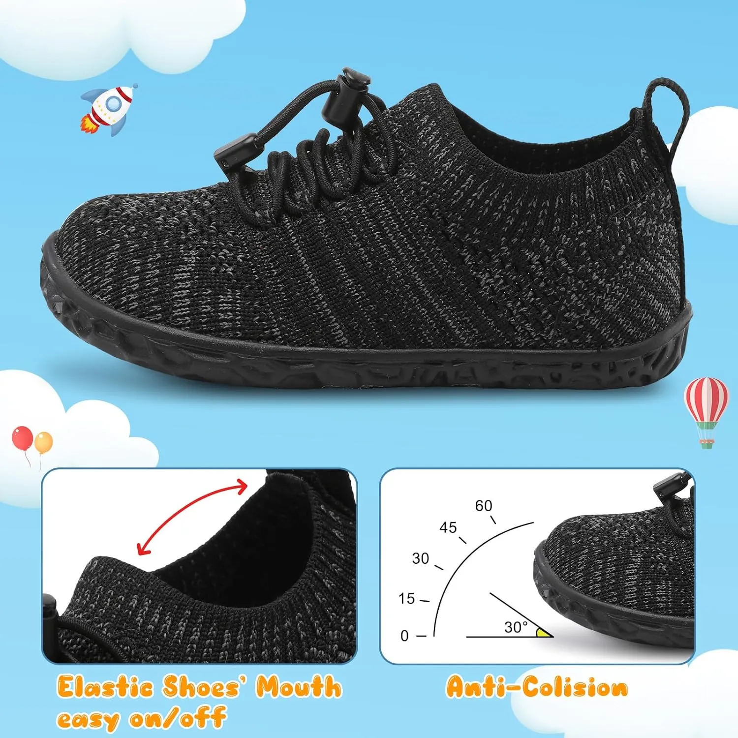 Centipede Demon Toddler Shoes for Boys Girls Baby Kids Slip on Walking Shoe Breathable Sock Shoes Lightweight Soft Sneakers