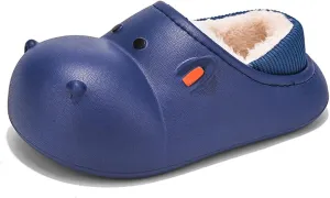 CERYTHRINA Little Kids Lined Clogs Girls Boys Slide Lightweight Garden Shoes Slip-on Cotton Slippers