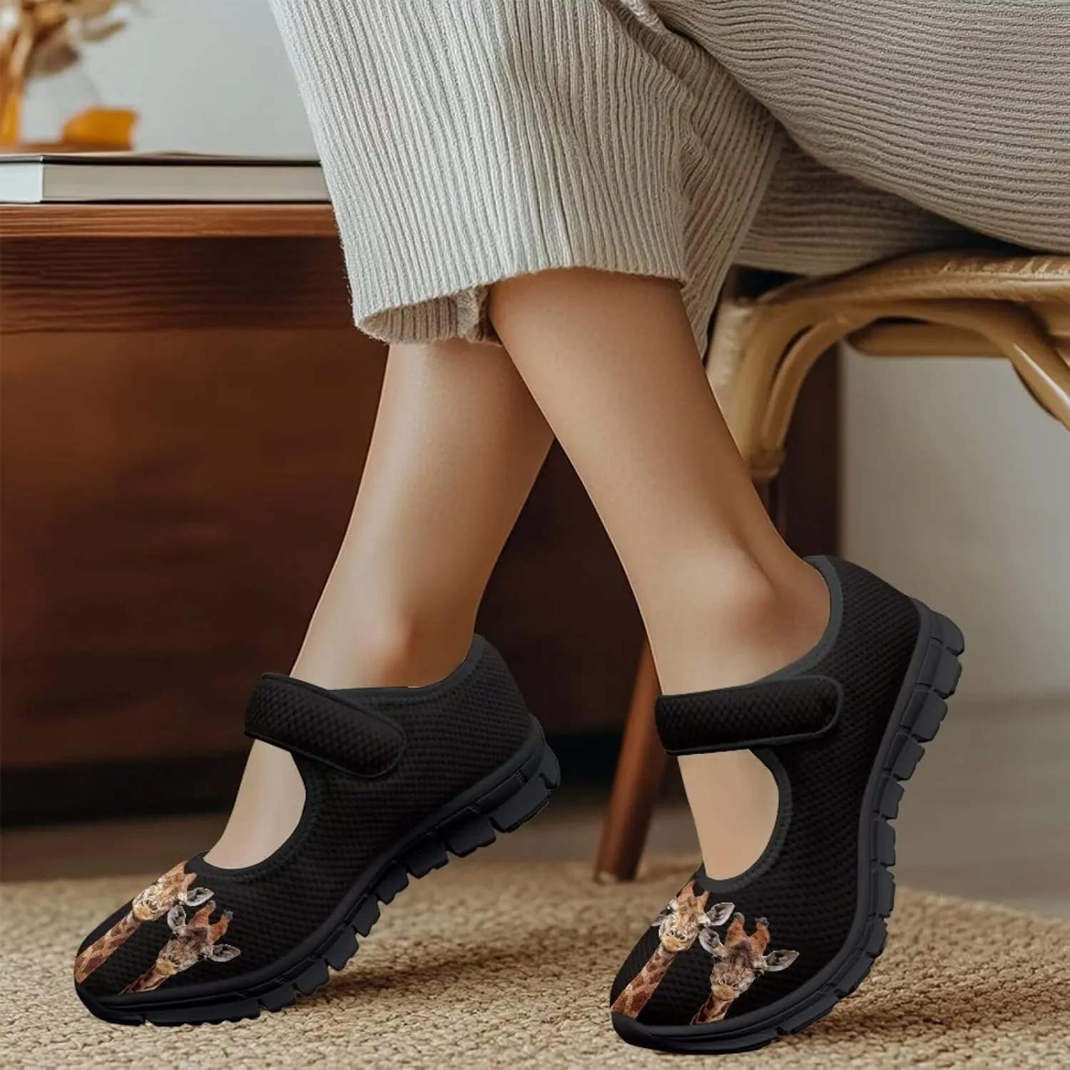 chaqlin Mary Jane Shoes Women Wide Comfortable Athletic Sneakers Casual Business Travel Tennis Shoe Flat Heels Low Cut Sneaker