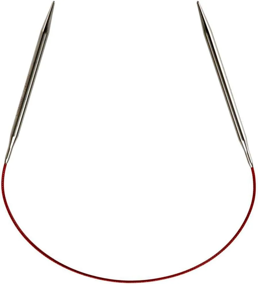 ChiaoGoo Red Lace Circular 16 inch 40 cm Stainless Steel Knitting Needle Size US 11 8mm 7016 11