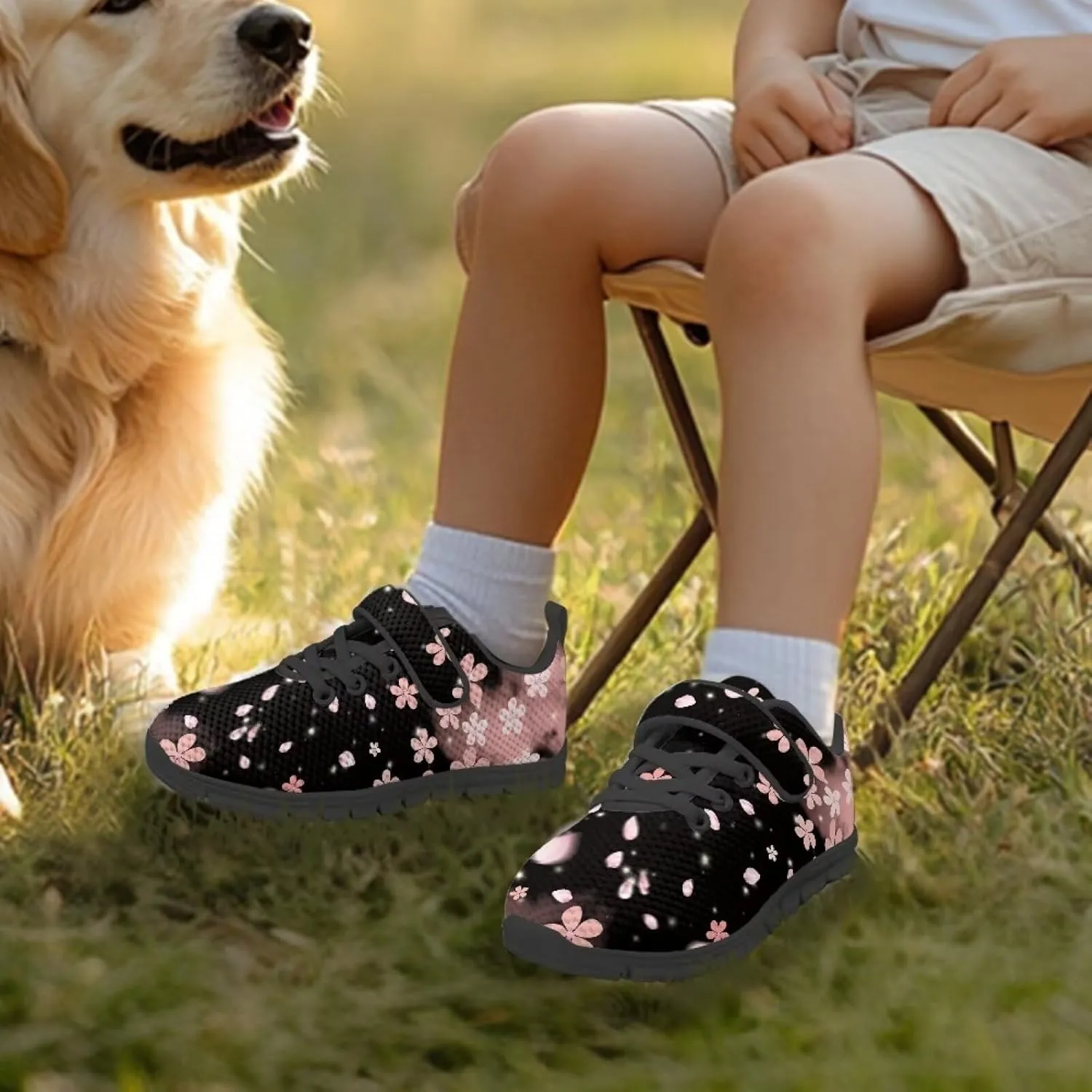 Child Boys Girls Travel Shoes Single Buckle Low-Top Sneakers Lightweight Lace-Up Running Shoe for Travel US 11-15 Black Sole