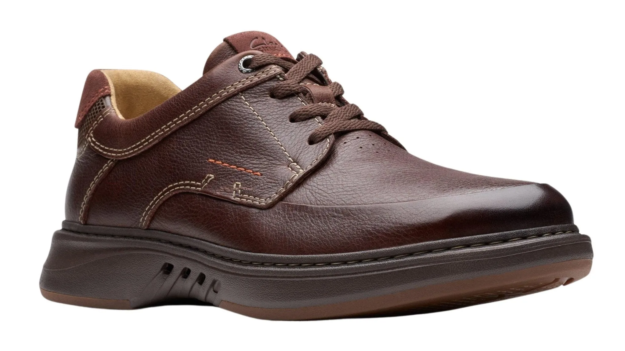 Clarks Un Briley Lace Mahogany Leather