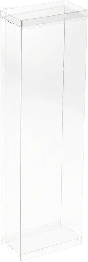 Clear Folding Display Box for 11-12.5 inch Dolls and Action Figures, 4" W x 2.25" D x 13" H, Pack of 5