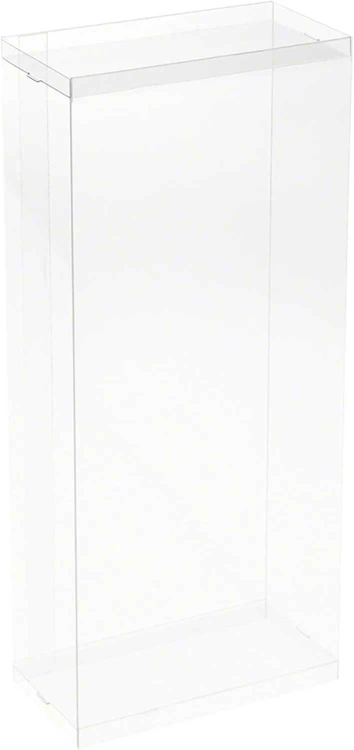 Clear Folding Display Box for Extra Large 11-12.5 inch Dolls and Action Figures, 6" W x 3" D x 13" H