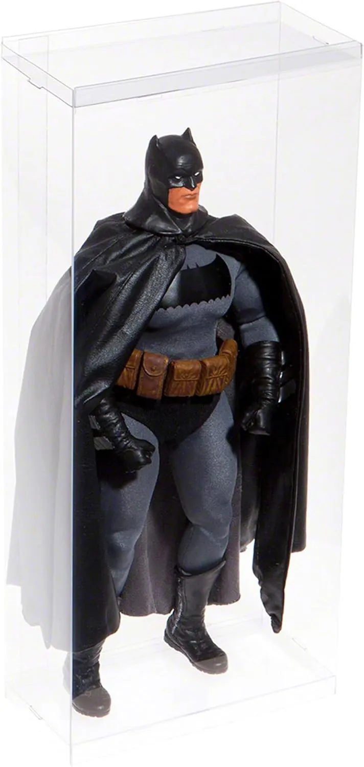 Clear Folding Display Box for Extra Large 11-12.5 inch Dolls and Action Figures, 6" W x 3" D x 13" H