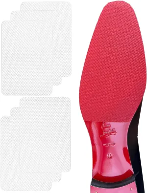 Clear Shoe Sole Protector for Red Bottom Shoe Protector Compatible with Christian Louboutin Shoes,Self-Adhesive Red Bottom Protectors Replacement for Louboutin Shoes (6"x4",Clear 6Pcs)