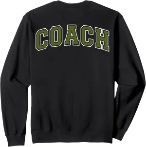 Coach Sports Trainer Vintage Olive Green on the back Sweatshirt