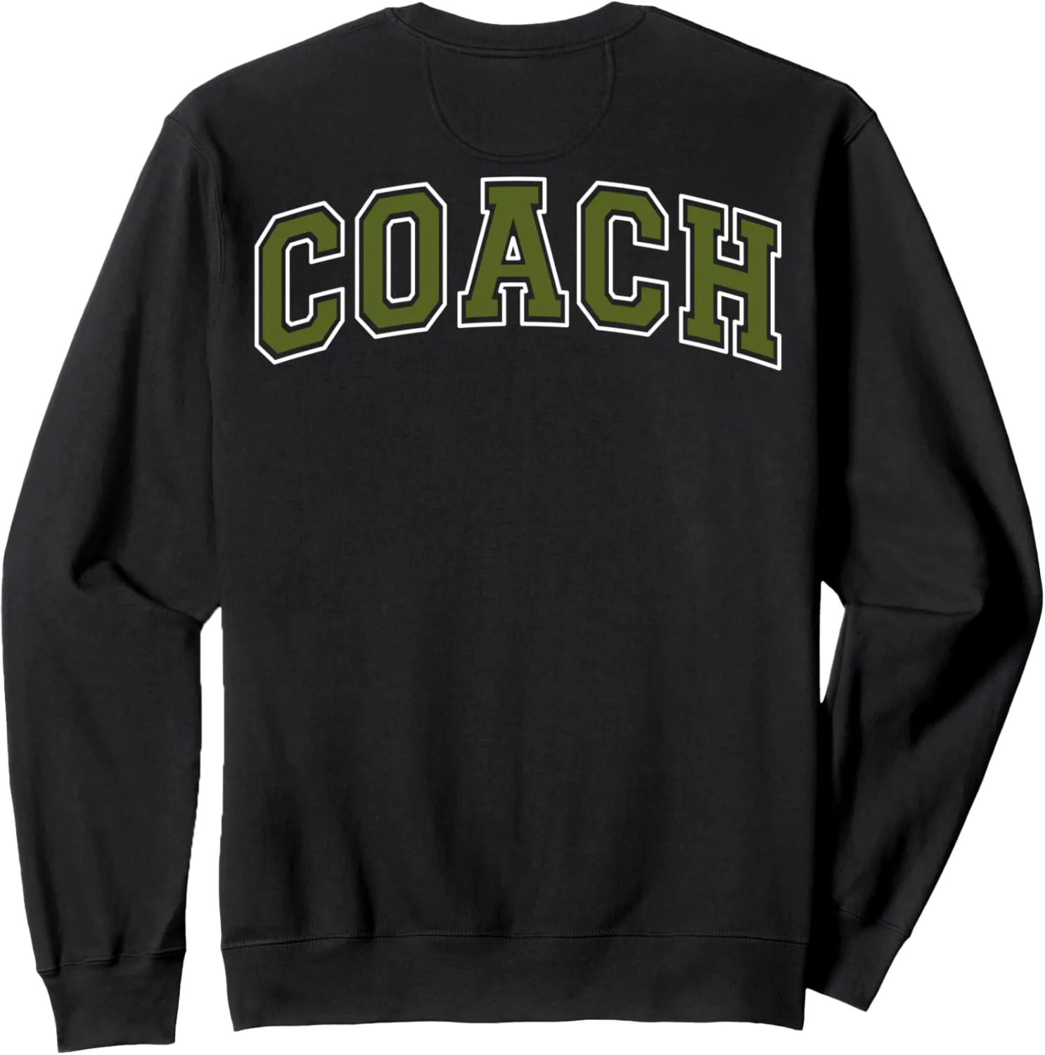 Coach Sports Trainer Vintage Olive Green on the back Sweatshirt