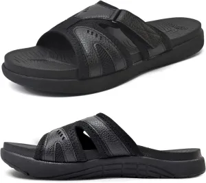 COFACE Mens Sport Recovery Sandals Plantar Fasciitis Soft Cushion Lightweight Orthotic Slides for Men