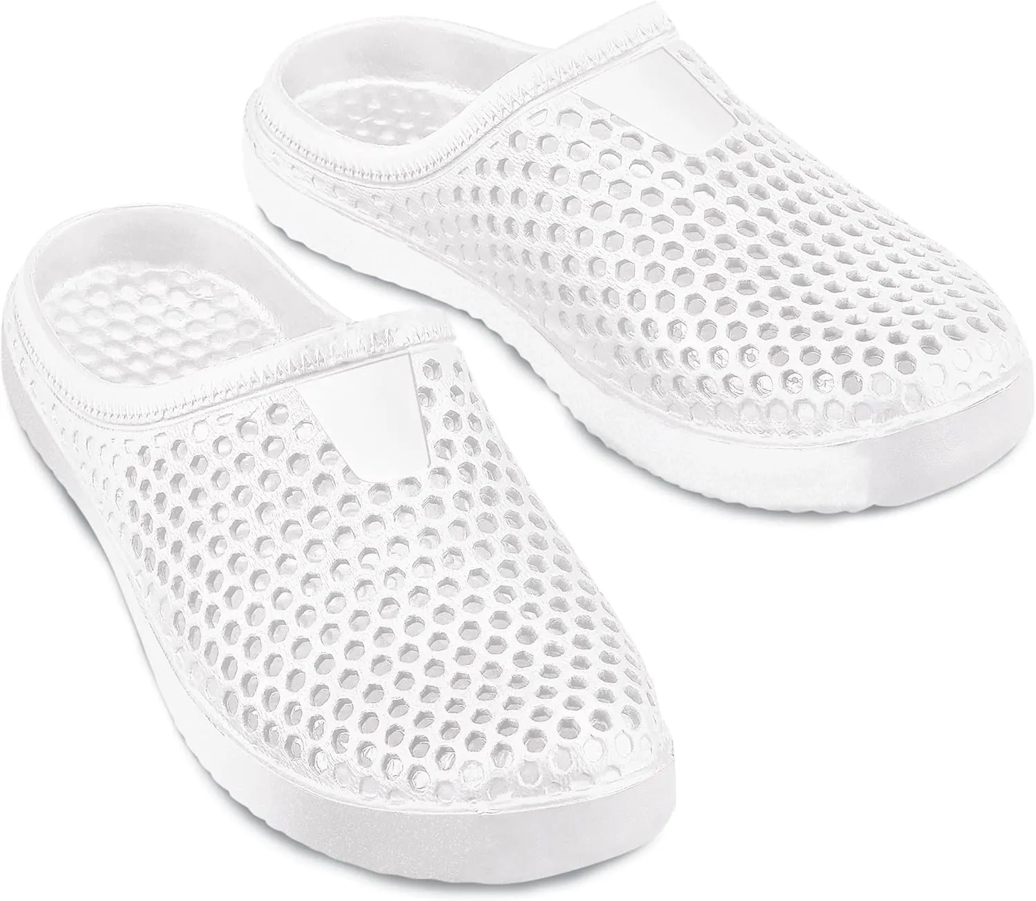 Collections Etc Lightweight Waterproof Comfort Clogs, Indoor/Outdoor Use, Textured Soothing Relief