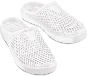 Collections Etc Lightweight Waterproof Comfort Clogs, Indoor/Outdoor Use, Textured Soothing Relief