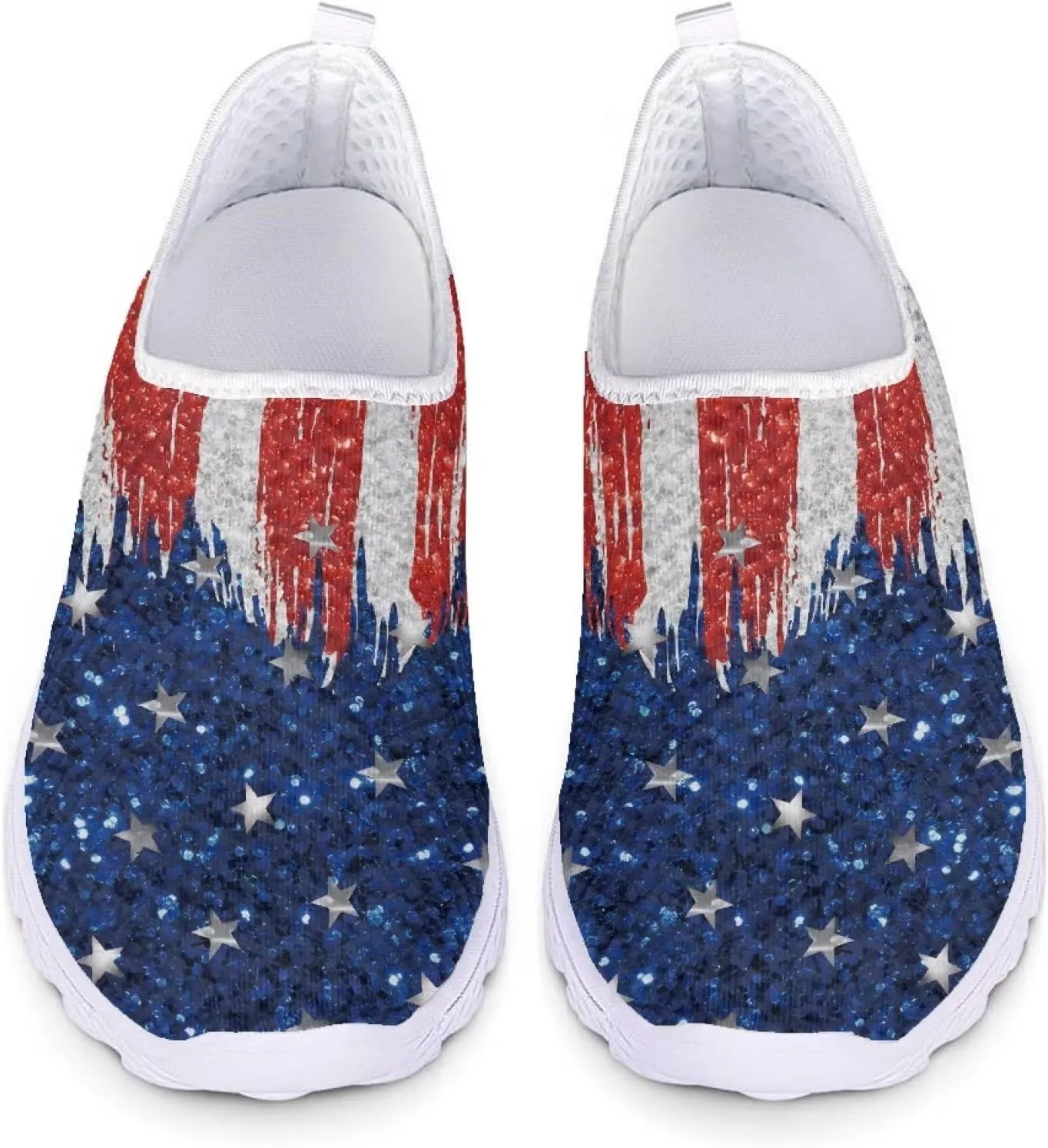 Coloranimal Funny Animal Puzzle Air Mesh Beach Water Flat Sneakers for Women US5-12