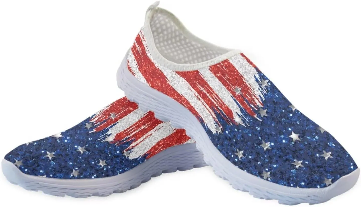 Coloranimal Funny Animal Puzzle Air Mesh Beach Water Flat Sneakers for Women US5-12